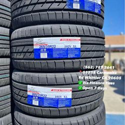265/35R22 Atlander Set of Tires Installed and Balanced Set de Llantas Nuevas Instaladas y Balanceadas