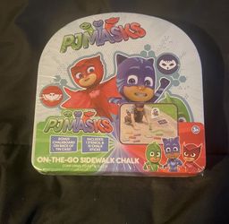 PJ Masks Kids Cartoon Chalk Play Toy Box Set