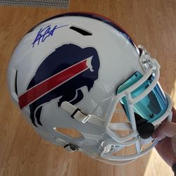 Keon Coleman Buffalo Bills Signed Full Size Helmet 