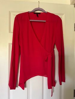 BCBG red blouse