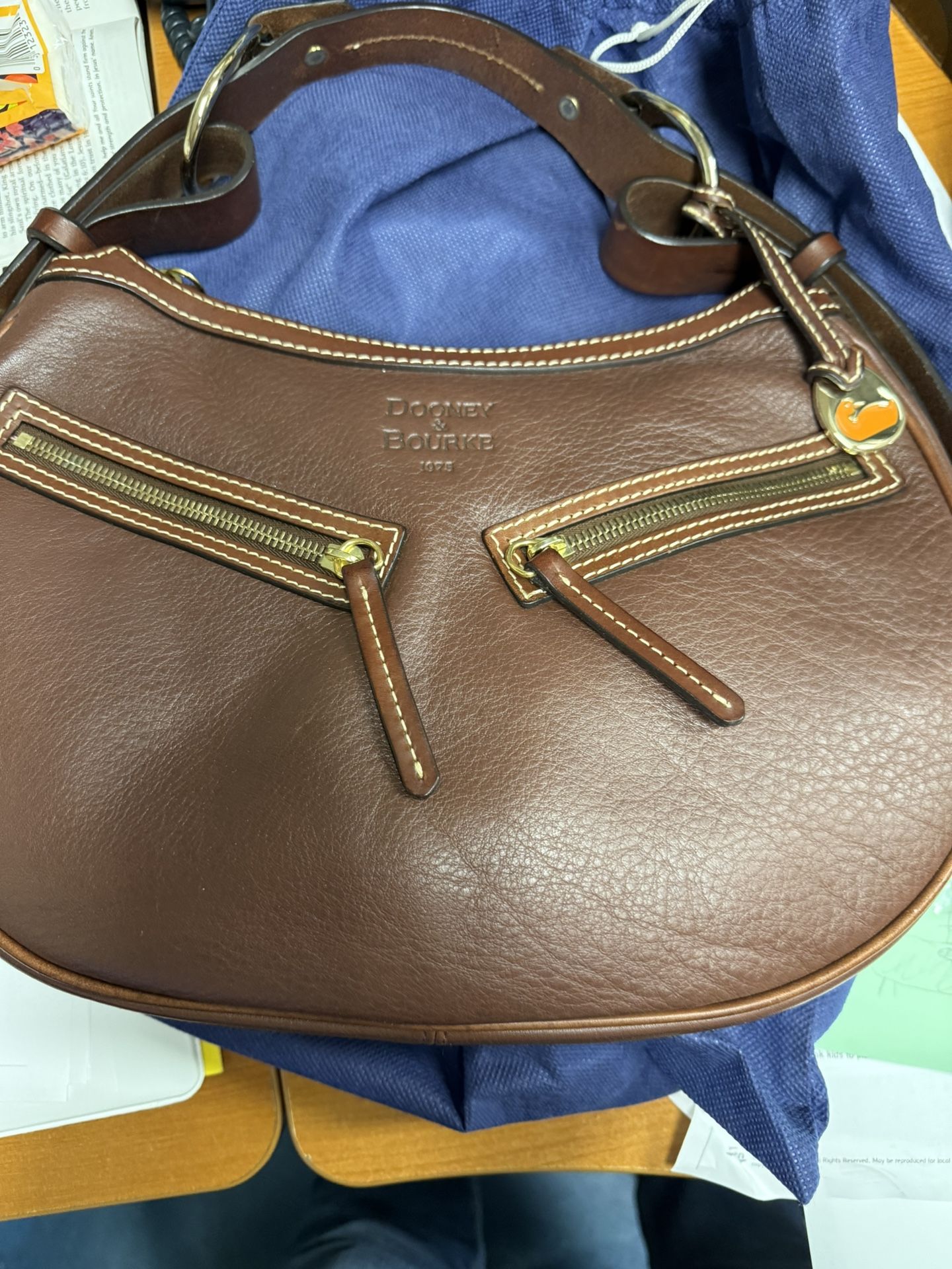 Dooney & Bourke Brown - Circle Hobo Purse