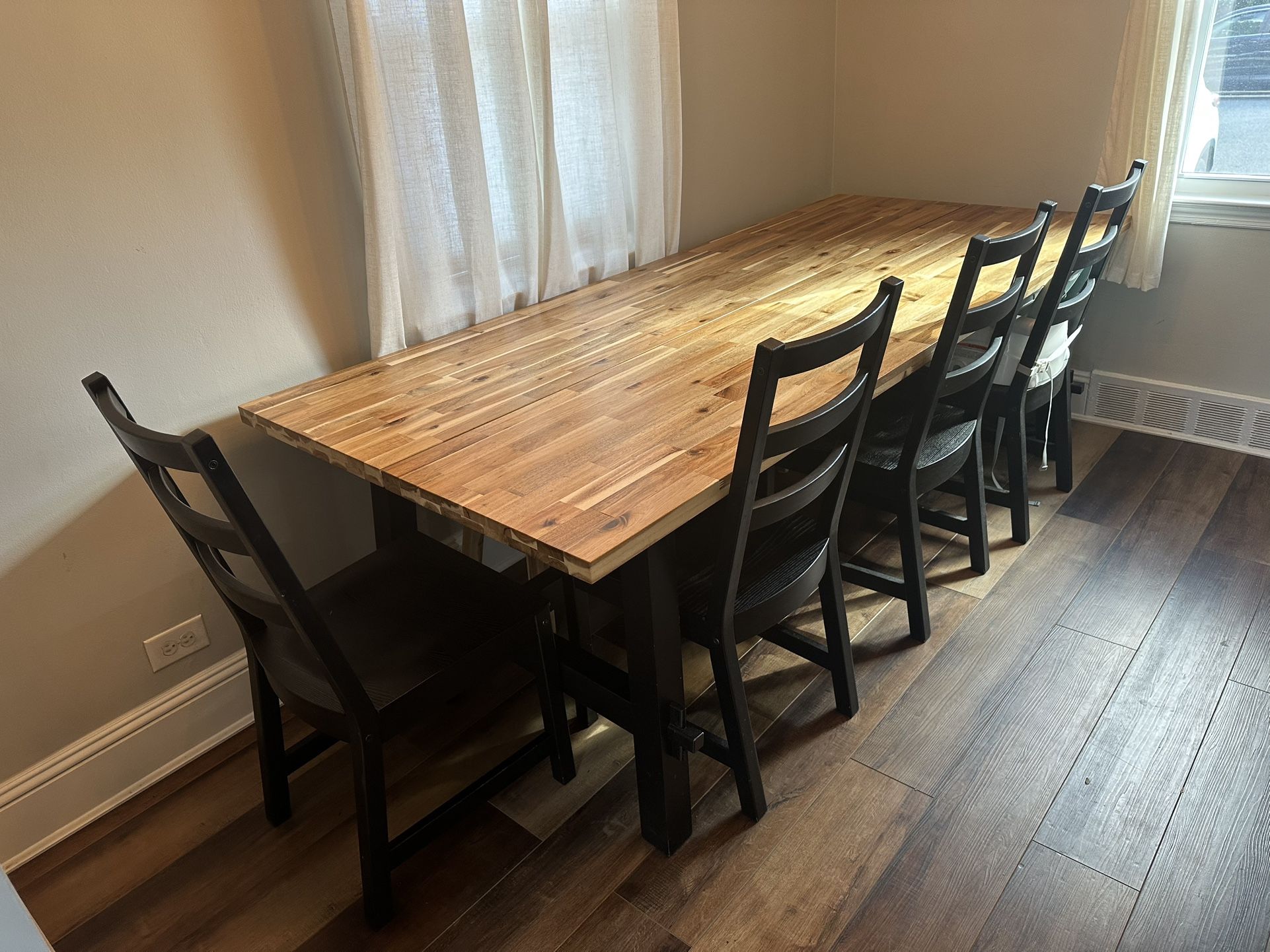 Beautiful Wood Dining Room Table Set