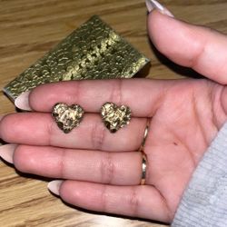 Nugget Earrings 10K 