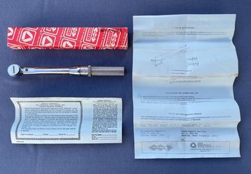 Rare Bonney Utica USA Tools Torque Wrench 3/8” Drive TC1-150RA W/Paperwork EUC
