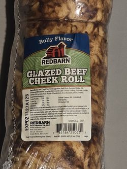 Redbarn Glazed Beef Cheek Roll Dog Treat