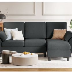 Sectional and ottoman