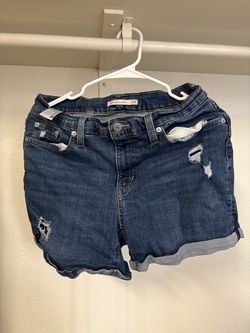 Dark Blue Mid Length Shorts Levi Size 29