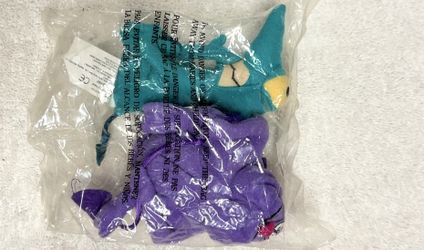 Disney Hercules Pain & Panic Mini Bean Bag Plush Set 1997 - New in Original Packaging