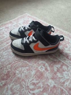 Nike Kids Low-Top Sneakers White Black Orange