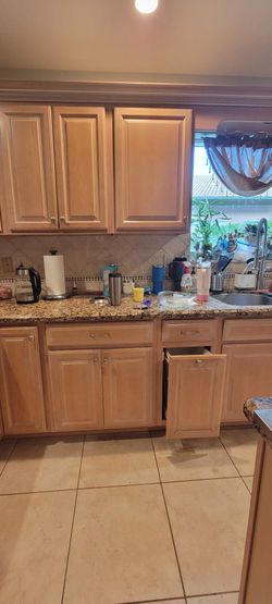 Entire Kitchen cabinets and counter for sale - designer Solid wood kitchen