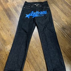 badfriend jeans size 30 black/blue