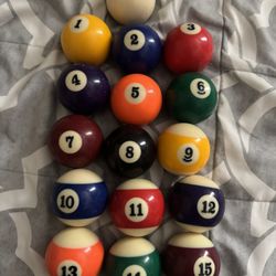 Pool Table Ball Set Plus Extras 