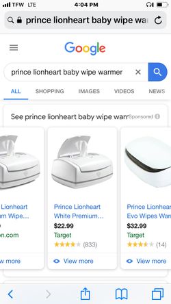 $15 Prince Lion Heart Wipe Warmer Gently Used