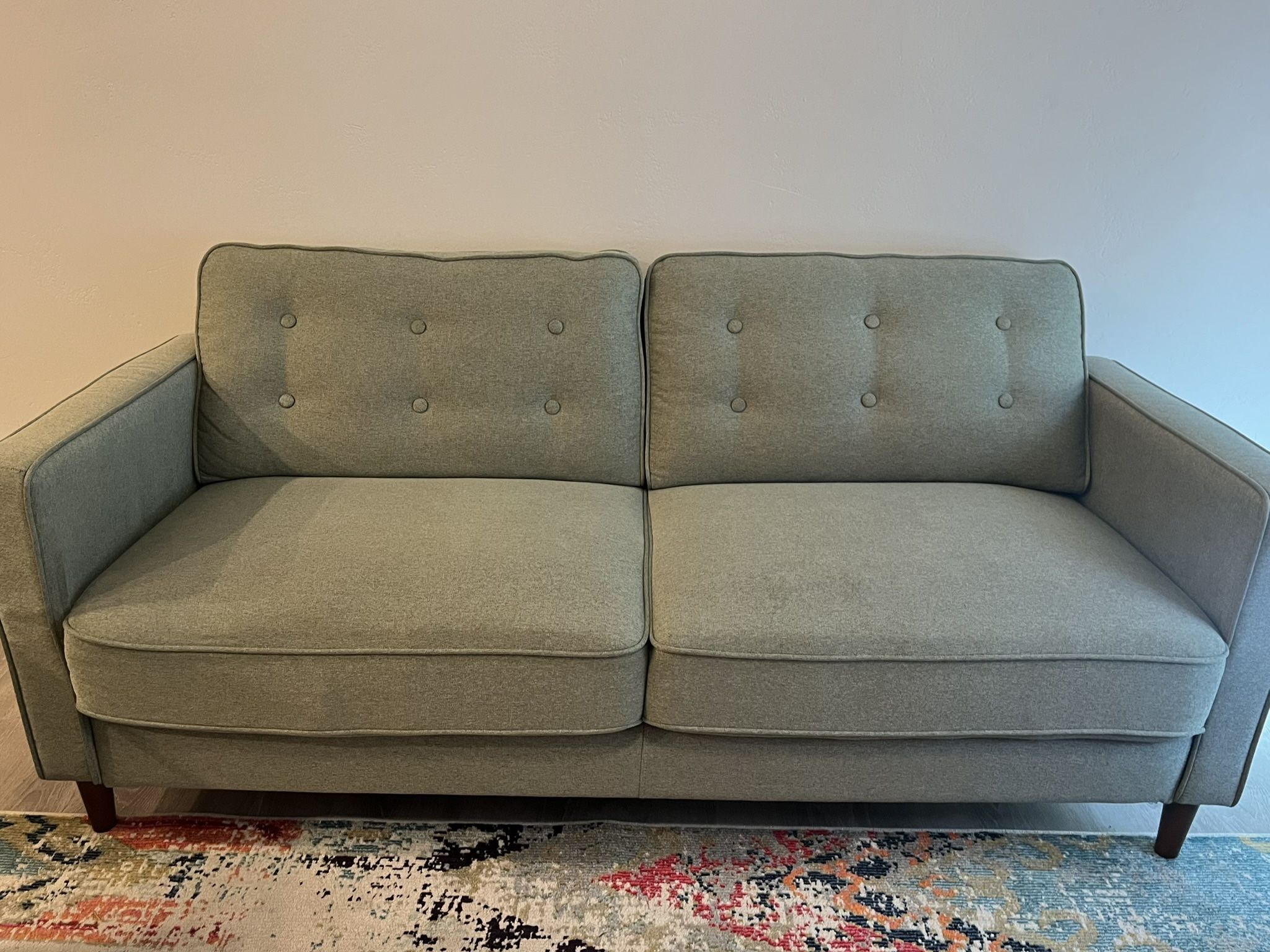 74” Green Couch