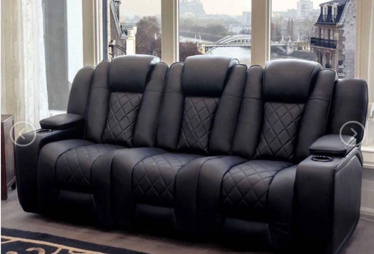 Valencia Oxford Home Theater Seating Couch & Chair