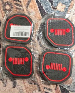 8pk jeep rubber coasters