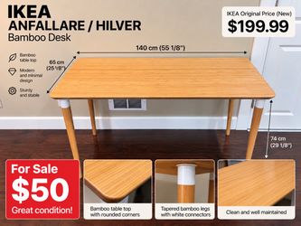 IKEA bamboo desk