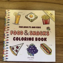 Food & Snacks Coloring Book