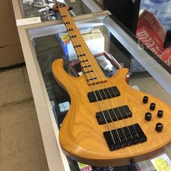 Wooden Bass Guitar