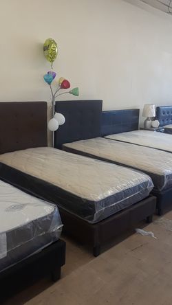 TWIN BED WITH MATTRESS