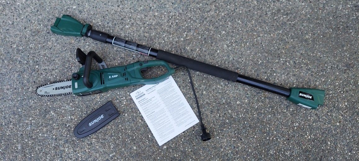 SunJoe Electric Pole Saw + Chain Saw
