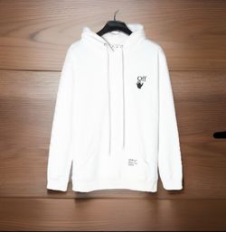 “OFF” Caravaggio Arrow Over Hoodie (Medium)