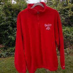 Adult X-Large  Ohio State Buckeyes Red Fleece Jacket.