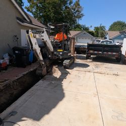 Bobcat. Excavator.