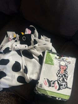 Cow costume onesie