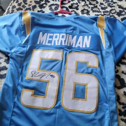 Los Angeles Chargers Merriman Signed Jersey
