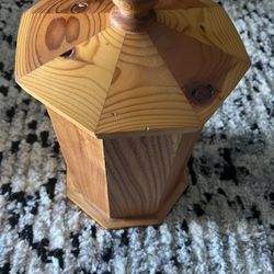 Woden Octagonal Storage Container Handmade