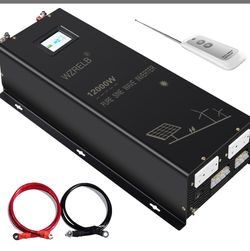 WZRELB 12,000W Pure Sine Wave Inverter – 24V 🔥