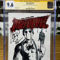 Daredevil #14 (1st Cover Muse) CGC 9.6 SS Charles Soule & Ron Garney