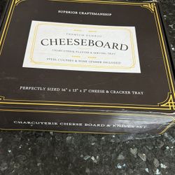 Cheeseboard  charcuterie cheese Board & Knives Set 