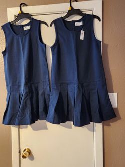New with tag Girl's Old Navy Uniform Jumper Dress,Navy and Khakia, Sz. 14/16