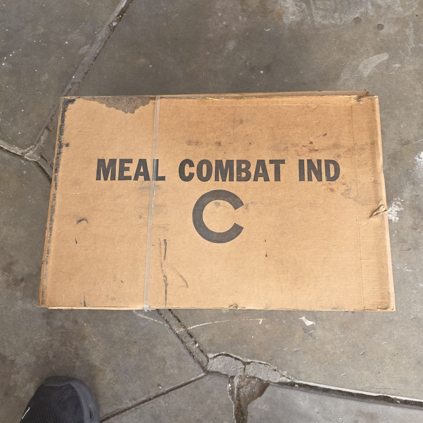 Unopened box of C-rations 1980s