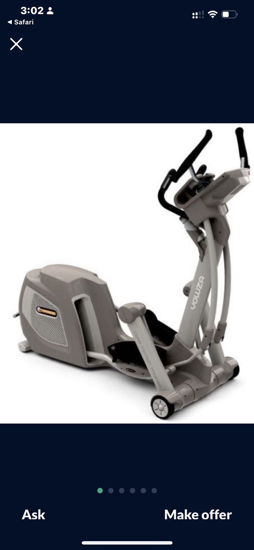for sale: very Nice Elliptical By Yowza-or- excercise-new style rowing machine in box new