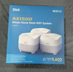 DBIT AX1500 WiFi 6 Mesh Wi-Fi System Cobertura de 5,600 pies cuadrados y 120 dispositivos