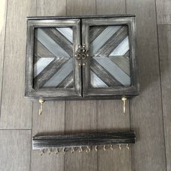 16.1” Wide Wall Mounted Jewelry Armoire