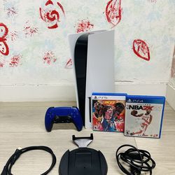 Sony PlayStation 5 Disc Edition - 825GB , Bonus 2 Game NBA 2K21-2K22 ( Used )