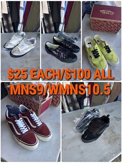 NEW VANS MENS9/WOMENS10.5