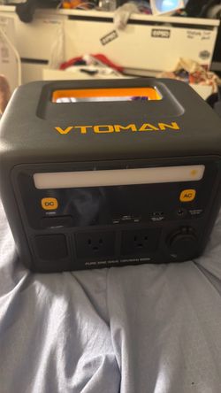 VTOMAN Jump 600X Portable Power Station 600W, 9 Ports LEP Solar Generator 50-75 Min Fast Recharge, 9.92 lbs Lightweight, 170W AC Input, 100W USB-C Out