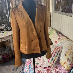 Gold Blazer Size Large 