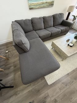 Living Spaces Gray Sectional