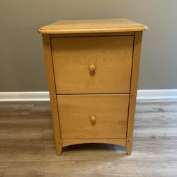 Pompanoosuc Mills Vintage Solid Maple File Cabinet