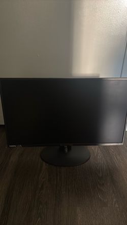 Black Flat Screen Monitor with Stand