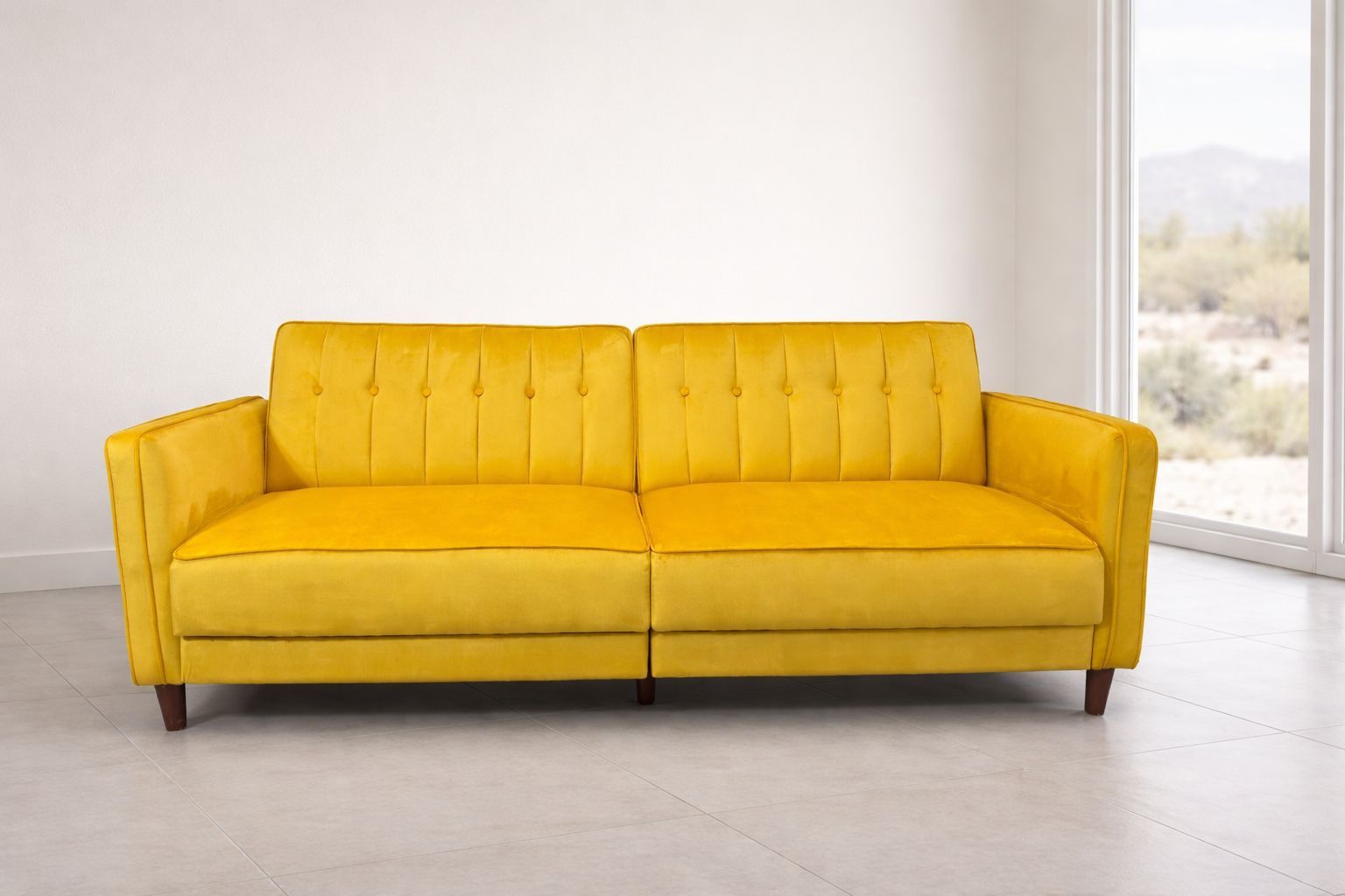 Yellow Futon Couch