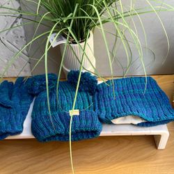 Winter Hat Scarf Gloves Set Children's Warm Knit Fleece Lined Pompom Hat for Kids Ages 3-9, Perfect for Boys and Girls WhatsApp WhatsApp Messenger Mes