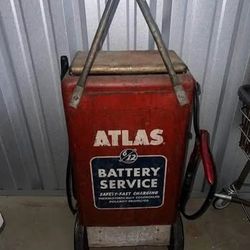 Vintage 1960’s Atlas Battery Service Cart