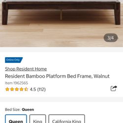 FREE Resident Bed Queen Bed Frame- MISSING FEET